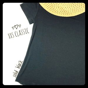 NWT LuLaRoe NOIR Black Classic T XXS